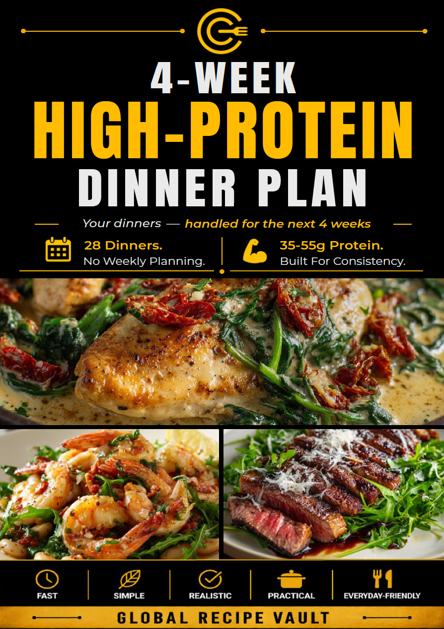 4 Week High-Protein Dinner Plan