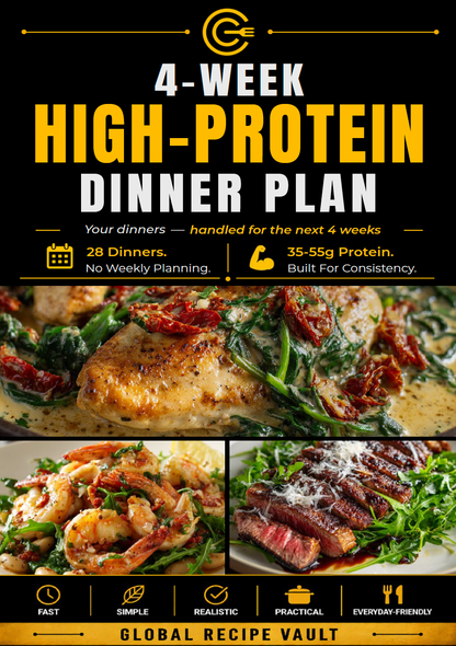 4 Week High-Protein Dinner Plan