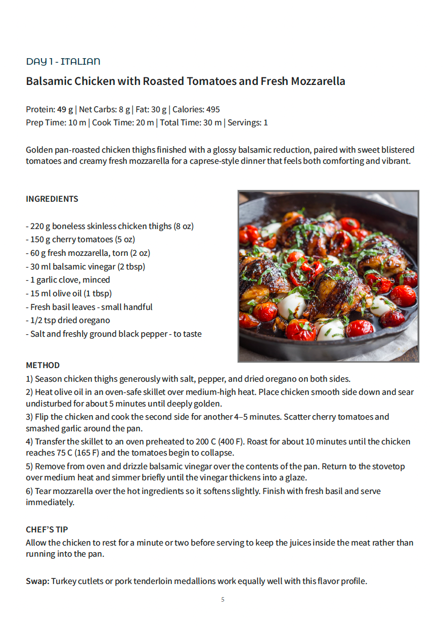 7-Day High-Protein Dinner Plan